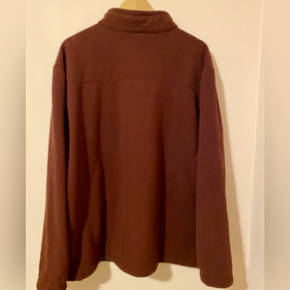 The North Face Chimborazo Fleece Jacket Mens 2XL burgundy Sherpa Lined Full Zip - Picture 8 of 11